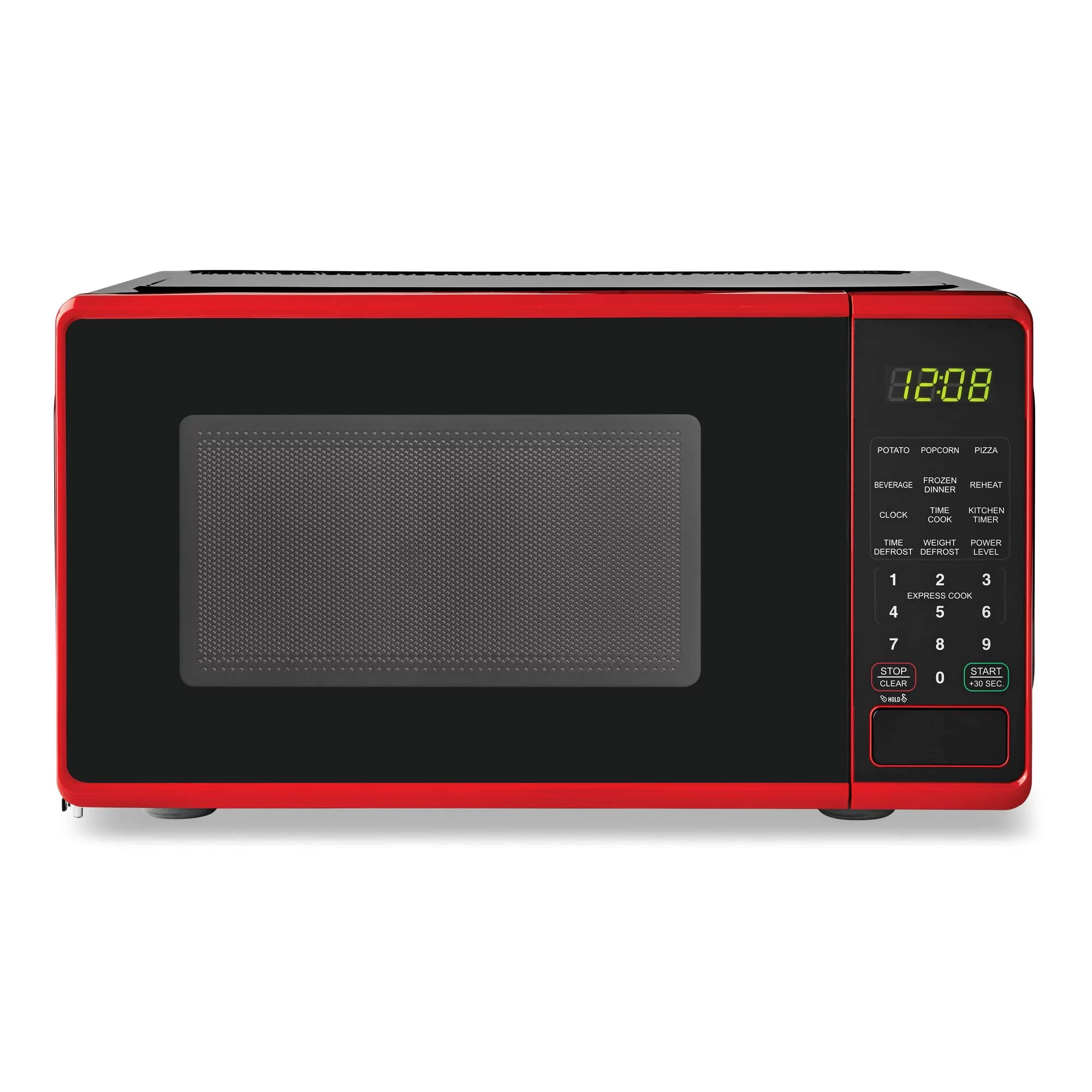Proctor Red Digital Microwave Oven - Fast Cooking & Defrosting with Child Safety Lock | Perfect for Kitchens, Dorms & Small Apartments