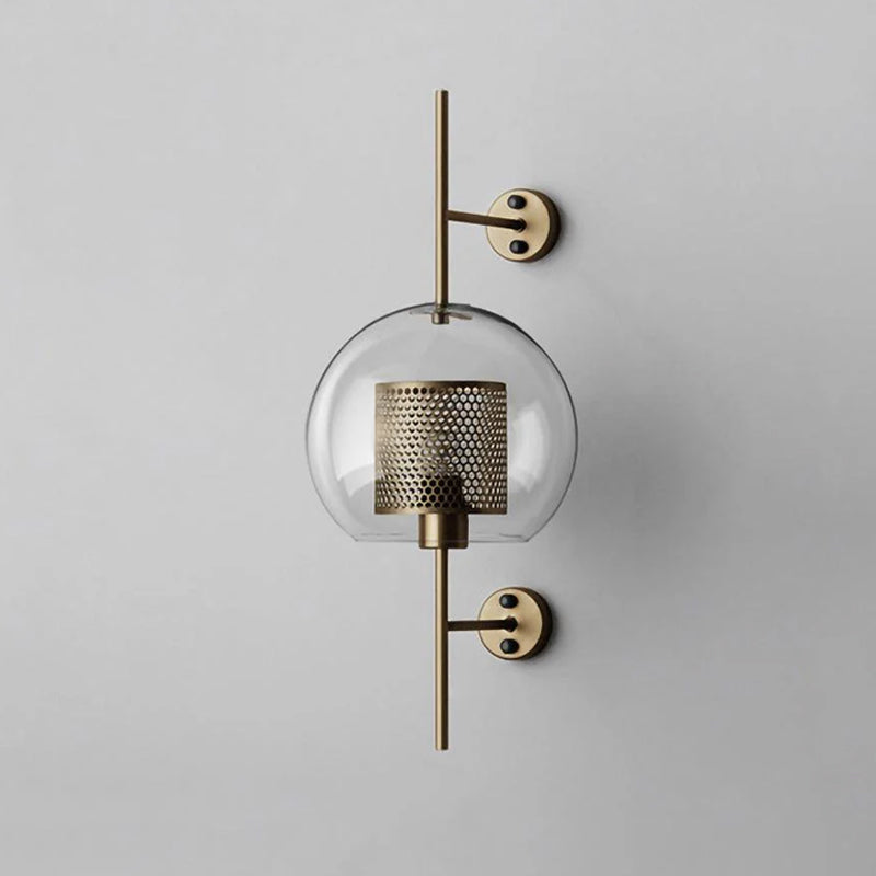 Chiswick Glass Wall Lamp - Modern LED Sconce Light for Living Room, Bedroom, and Hallway - Elegant Home Decor Lighting Fixture
