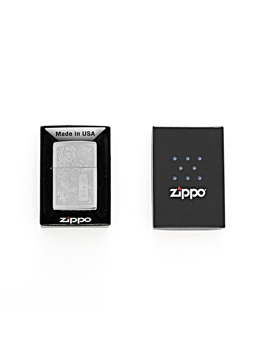 Personalized Venetian Zippo Lighter for Men - Custom Engraved Birthday, Groomsmen & Father's Day Gift - Perfect for Weddings, Anniversaries & Special Occasions