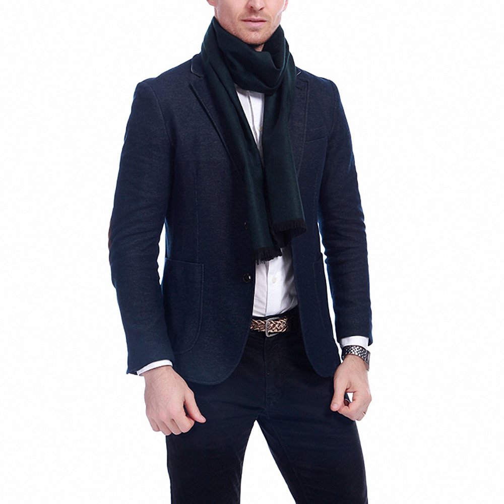 Men's Winter Scarves - Soft & Smooth Viscose Silk Blend Long Scarf for Warmth & Style | Perfect for Cold Weather, Outdoor Activities & Fashion Accessories