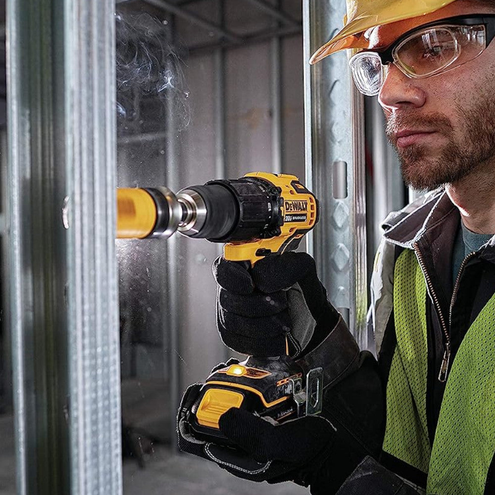 DEWALT ATOMIC 20V MAX* Cordless Hammer Drill/Driver Kit (DCD709C2) - Refurbished with Warranty - Perfect for DIY Projects, Home Repairs & Construction Work