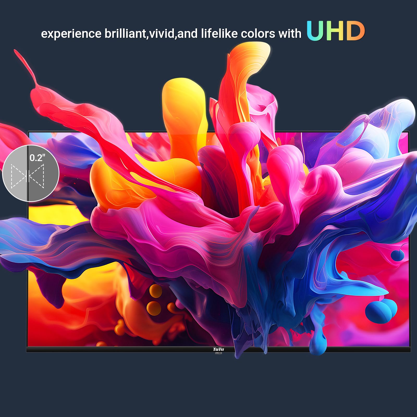 24 Inch 720P HD Smart TV with Google TV - Slim LED Smart TV/Monitor with HDMI, Dolby Audio & Voice Remote (2024 Model) for Streaming, Gaming & Home Entertainment - Perfect for Bedroom, Dorm, Kitchen & Small Spaces