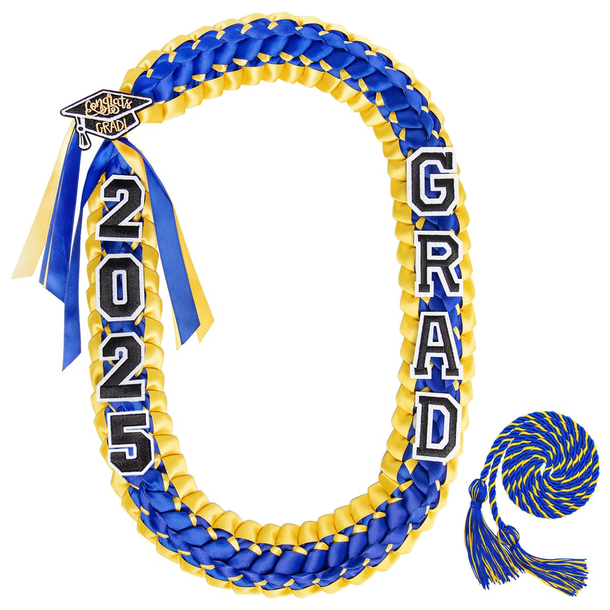 ALKB Graduation Leis with Honor Cord - Class of 2025 Graduation Gifts for Men & Women - Perfect for Commencement Ceremonies, Grad Parties & Photo Props