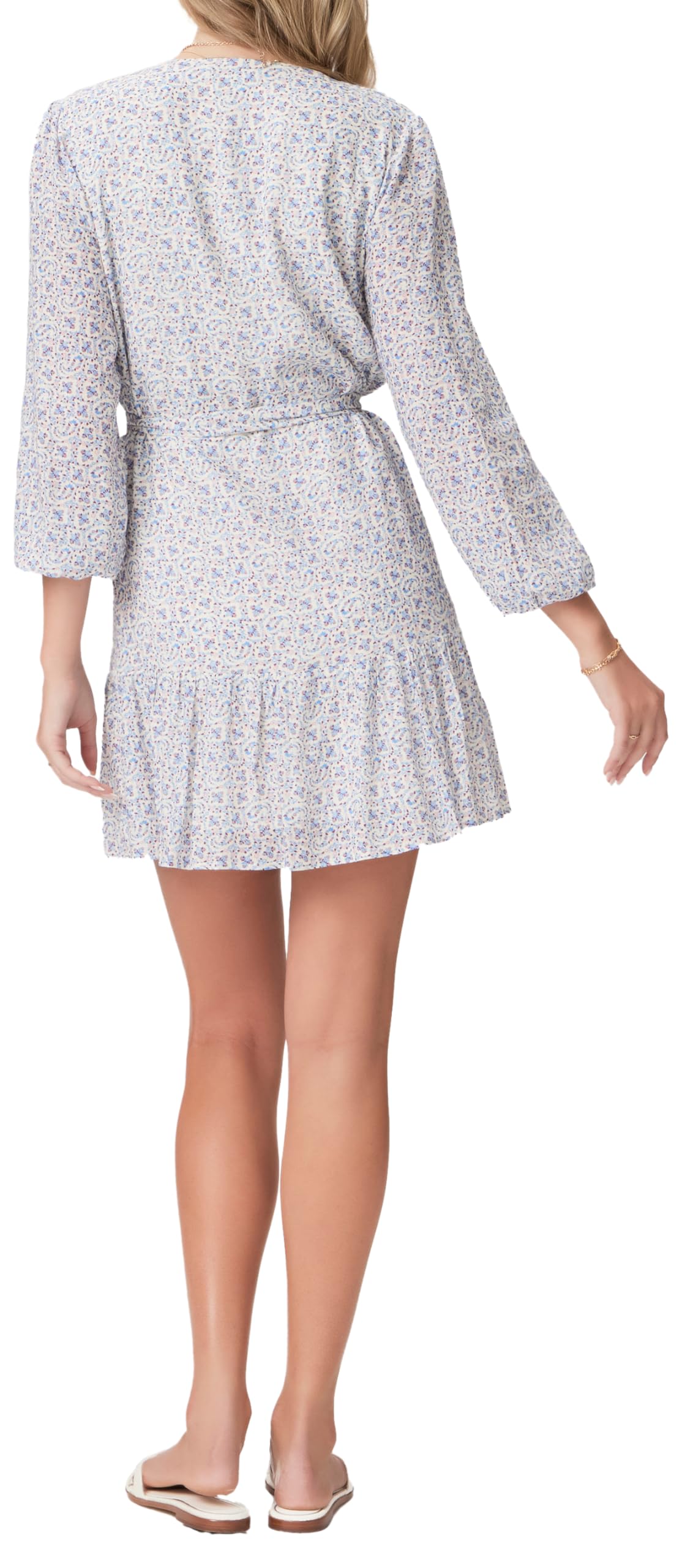 PAIGE Women's Marlyn Dress - Flowy Midi Dress with V-Neck & Short Sleeves | Perfect for Summer, Beach Vacations & Date Nights