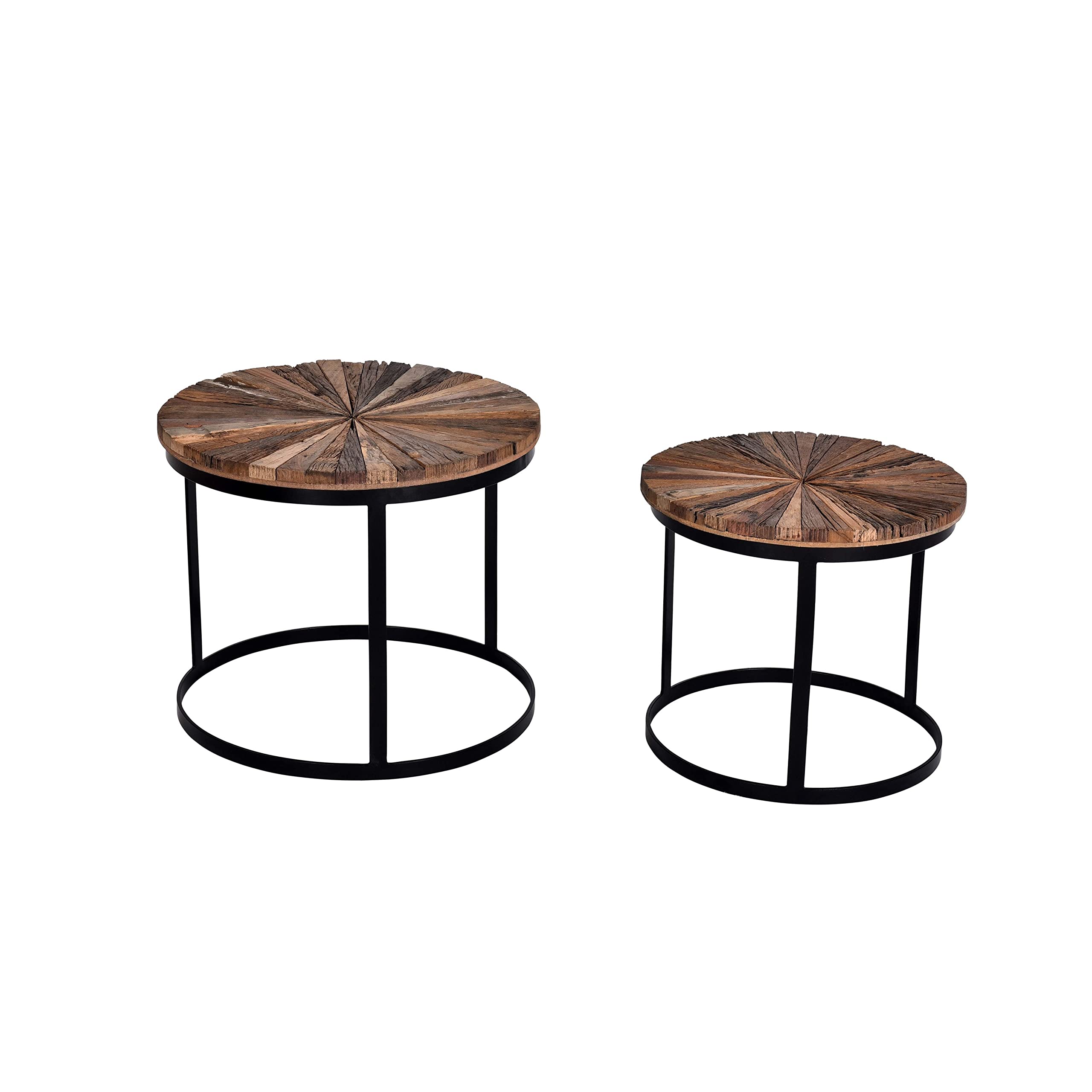 Progressive Furniture Bunching Tables Set of 2 - Modern Nesting Coffee Tables for Living Room, Office & Small Spaces - Perfect for Home Decor, Entertaining & Space Saving