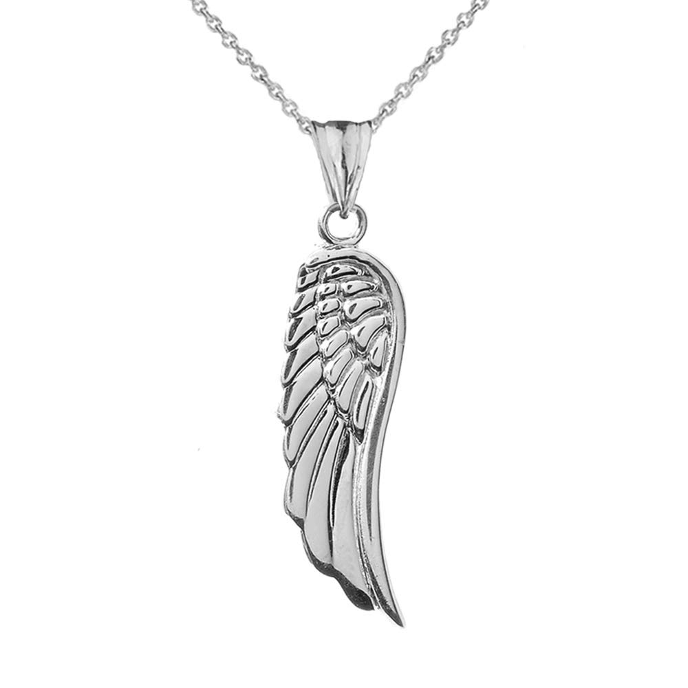 925 Sterling Silver Angel Wing Charm Pendant Necklace for Women - Elegant Jewelry Gift for Birthday, Anniversary & Everyday Wear