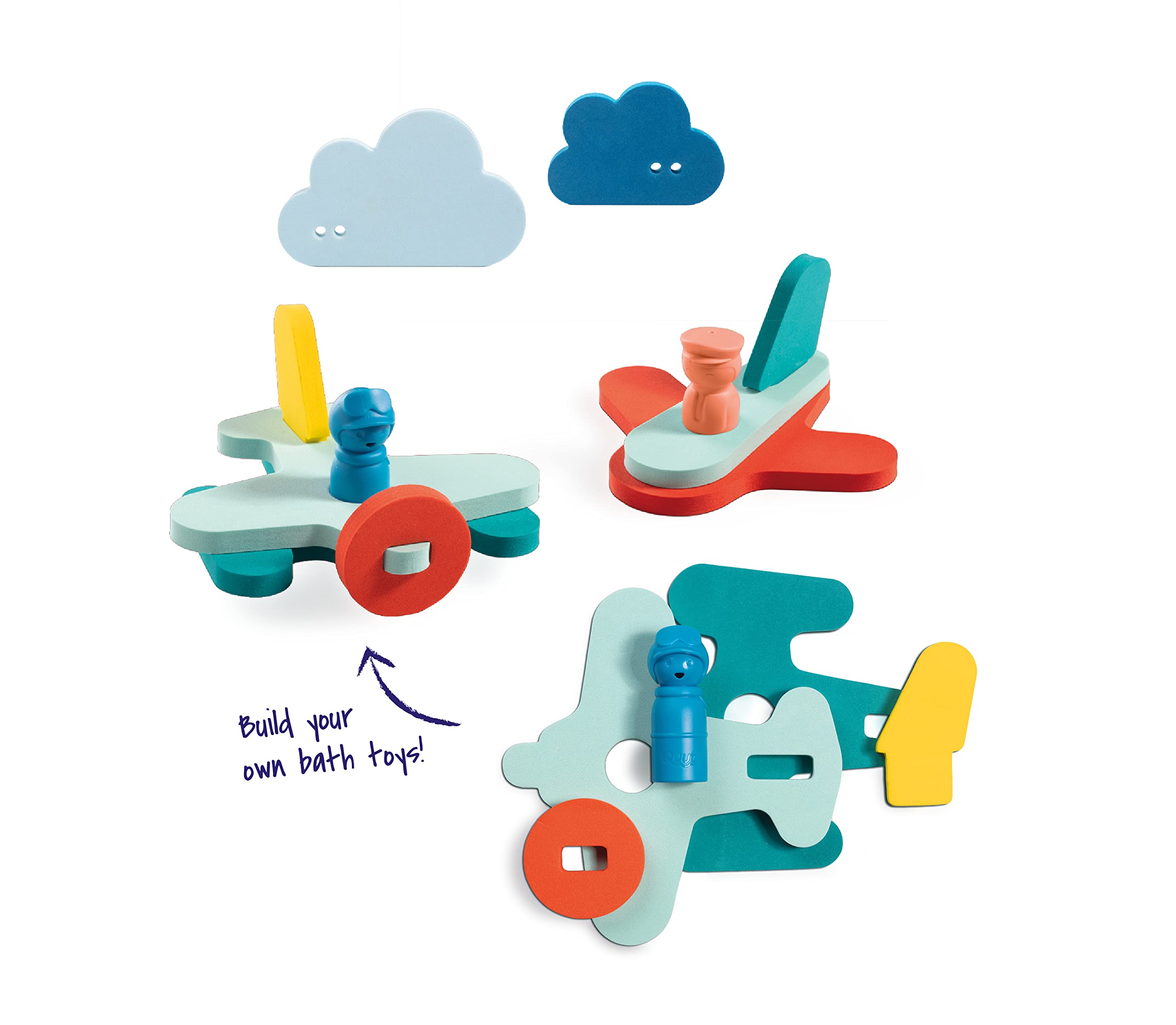 Quut OPIa Puzzle Friends Up In The Air - 3D Wooden Brain Teaser Puzzle for Kids & Adults - Perfect for Family Game Night, Classroom Activities & Stress Relief
