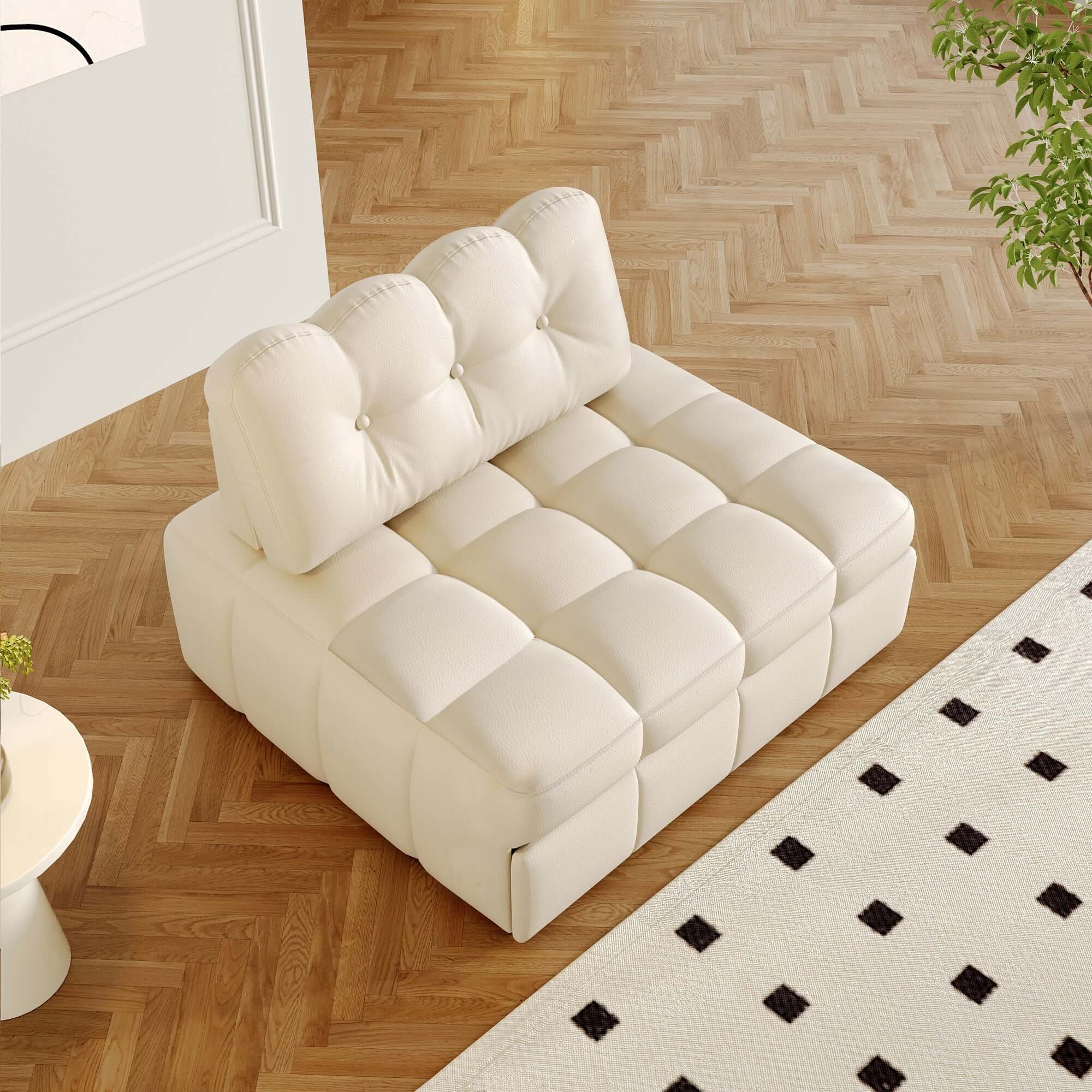 Modern Convertible Sofa Bed - Space Saving Sleeper Couch for Small Apartments & Guest Rooms | Perfect for Studio Living, Overnight Guests & Multi-Functional Spaces