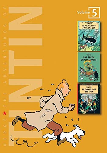 The Adventures of Tintin: Volume 5 - Red Rackham's Treasure, The Seven Crystal Balls & Prisoners of the Sun by Hergé | Graphic Novel Collection | Perfect for Comic Book Lovers & Adventure Readers