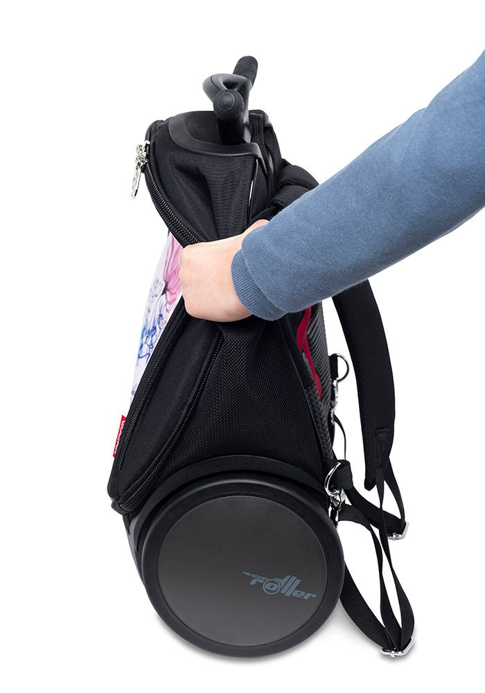 Nikidom Roller UP Trolley School Backpack with Wheels - Lightweight Travel Luggage for Kids & Teens - Perfect for School, Travel, and Daily Commute