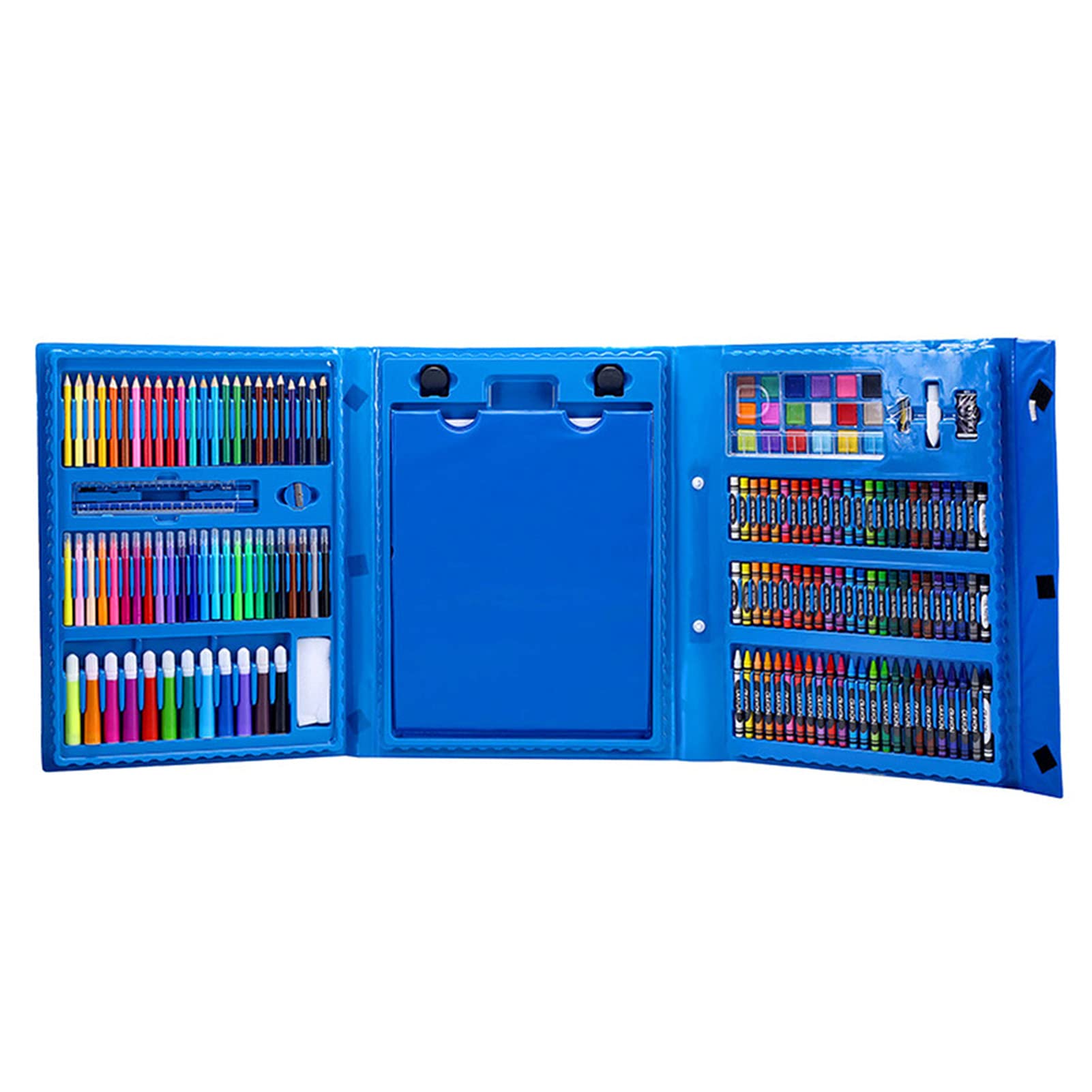Aibesy 208-Piece Art Drawing Set - Watercolor Pens, Crayons, Oil Pastels, Colored Pencils & More - Complete Painting Tools Kit for Students & Artists - Perfect for Sketching, Coloring & DIY Craft Projects