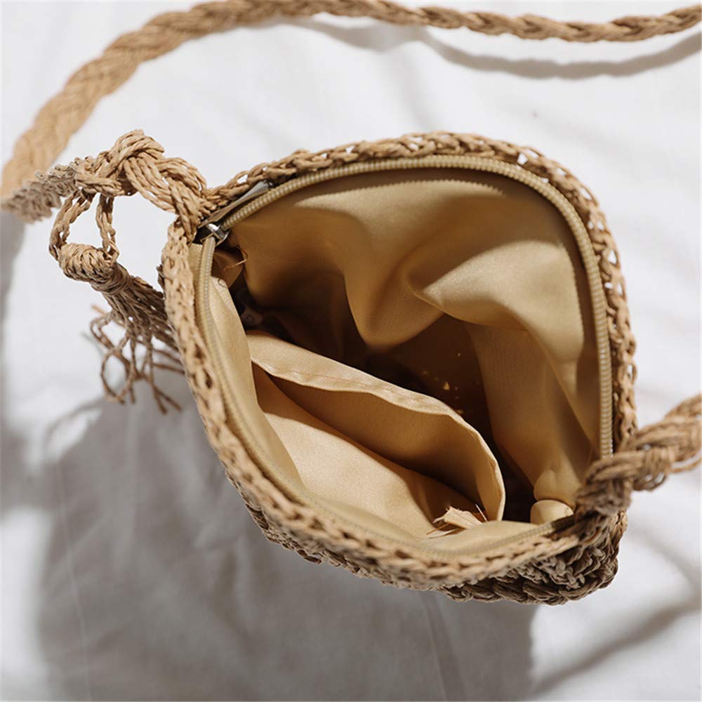 Women's Woven Straw Clutch Purse - Summer Beach Bag with Envelope Wallet - Perfect for Vacation, Pool Parties & Boho Fashion Accessories