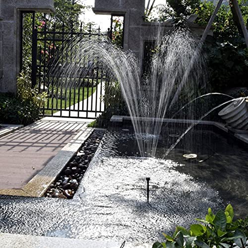 Solar Powered Submersible Water Pump for Garden, Pool, Pond, and Patio Decoration - 5M Cord - Ideal for Outdoor Water Features, Bird Baths, and Landscape Design