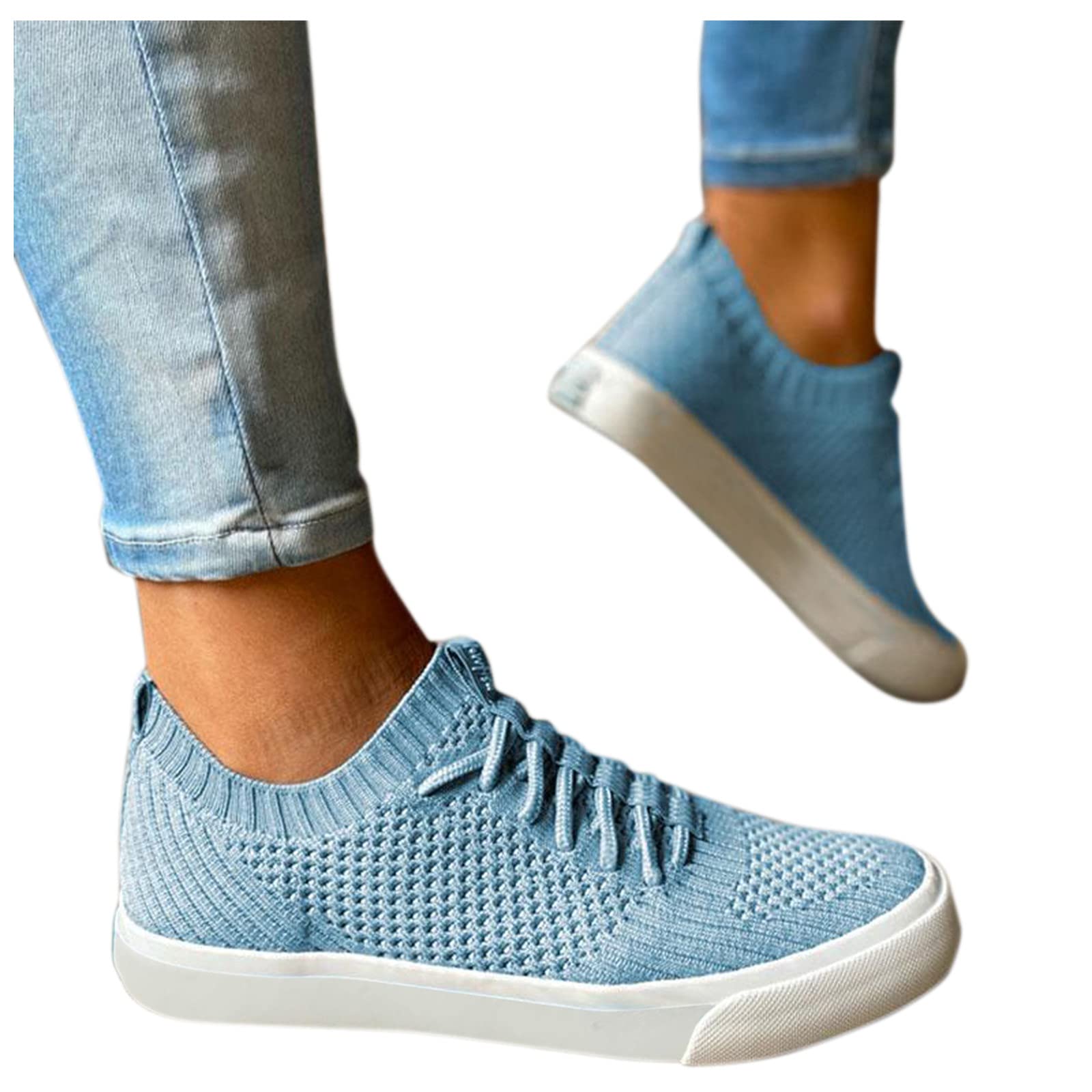 **Gloneld Women's Slip-On Sneakers - Comfortable Walking & Sport Shoes for Casual Wear - Lightweight Low-Top Flats for Everyday Use, Gym, Travel & Errands**