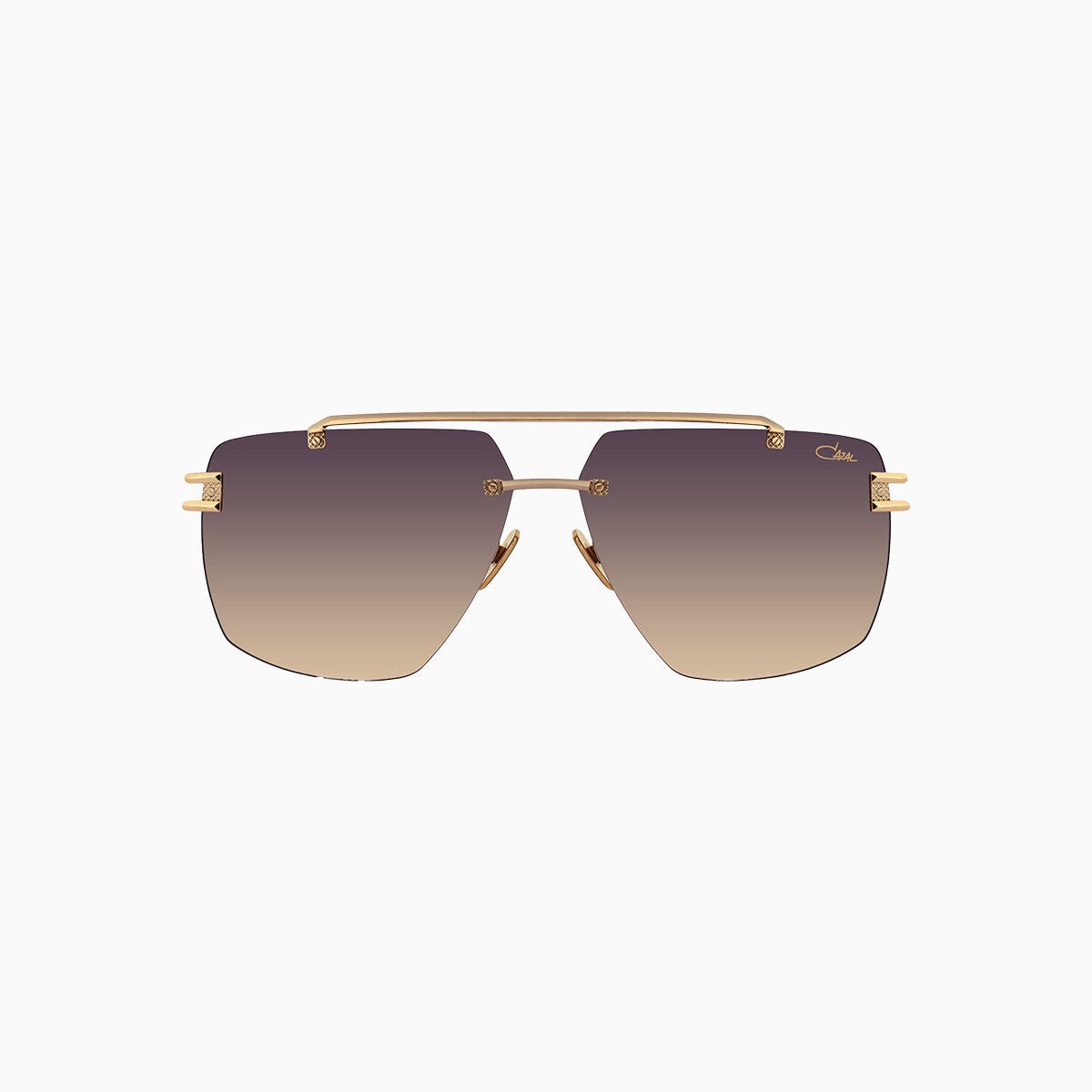 Cazal 9107 Black Gold Retro Sunglasses for Men - Vintage Aviator Style UV Protection - Perfect for Driving, Beach & Outdoor Fashion
