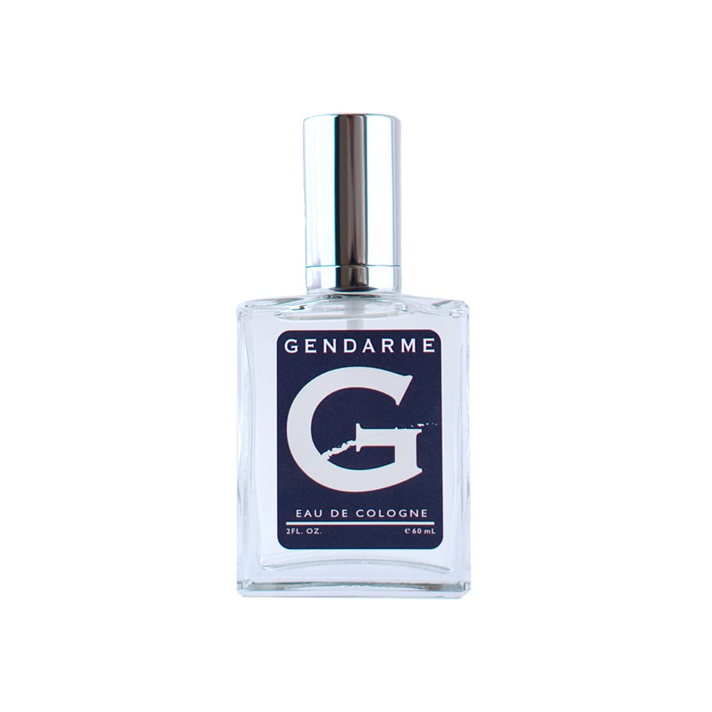 Gendarme Eau De Cologne Spray for Men - Fresh Clean Unisex Fragrance, 2 oz Glass Bottle | Perfect for Daily Wear, Office & Special Occasions