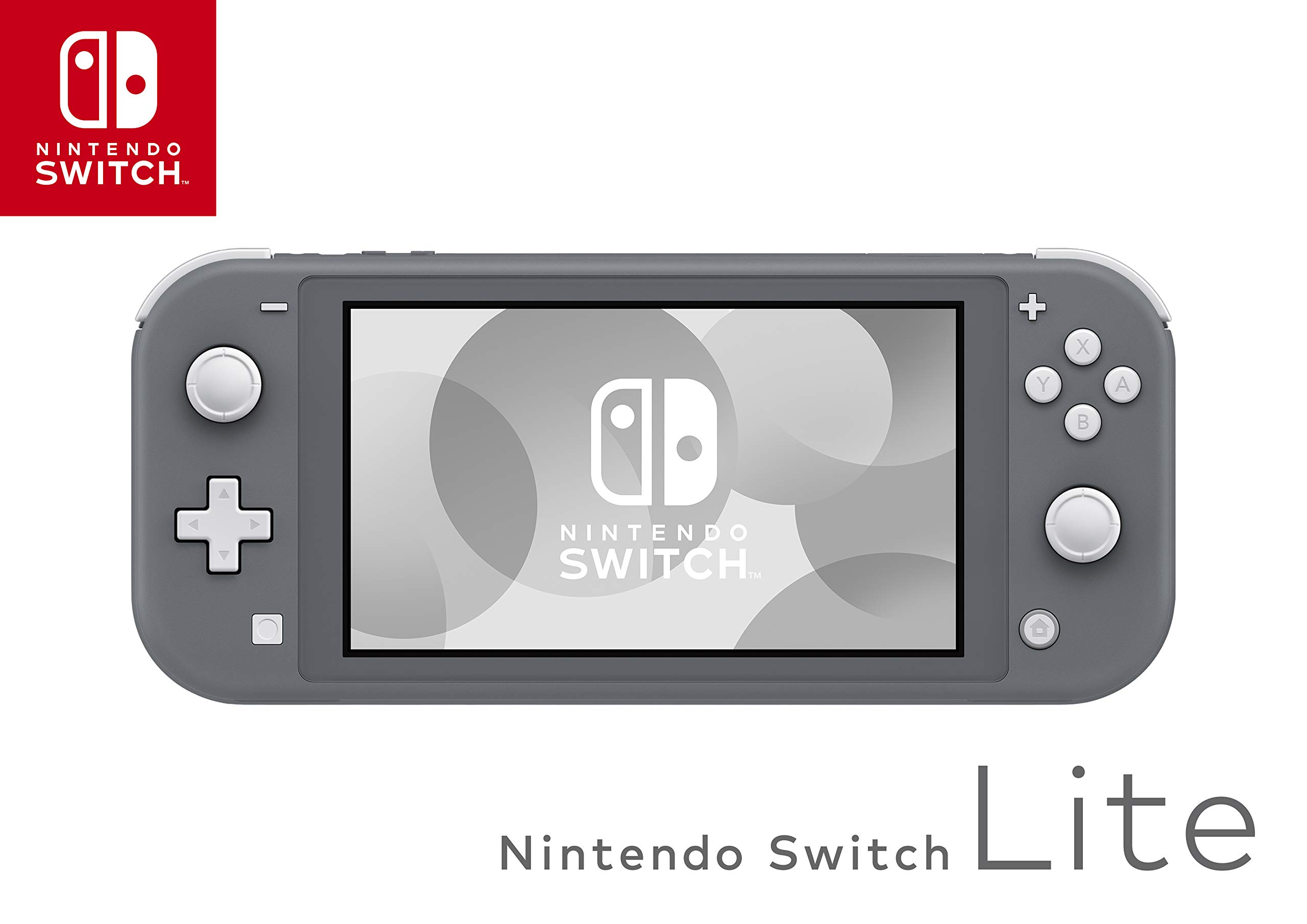 Nintendo Switch Lite Handheld Console - Gray | Portable Gaming System for Travel, Commute & On-the-Go Play