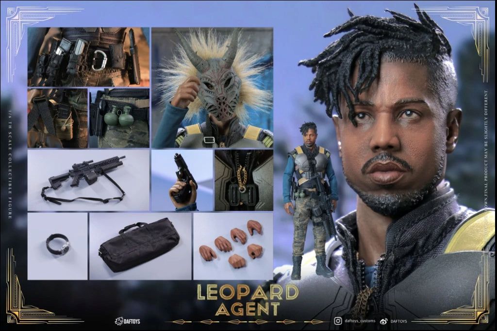 Daftoys 1/6 Scale Leopard Agent Military Action Figure Collectible Model F018 - Perfect for Display, Photography & Collectors