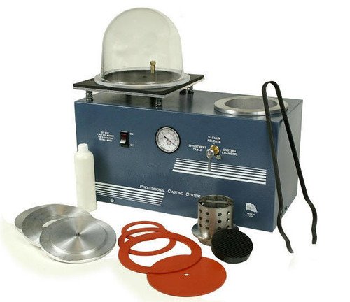 GOWE Mini Vacuum Investing & Casting Machine for Jewelry Making - Professional Jewelry Tools & Equipment for Rings, Pendants & Small Metal Castings