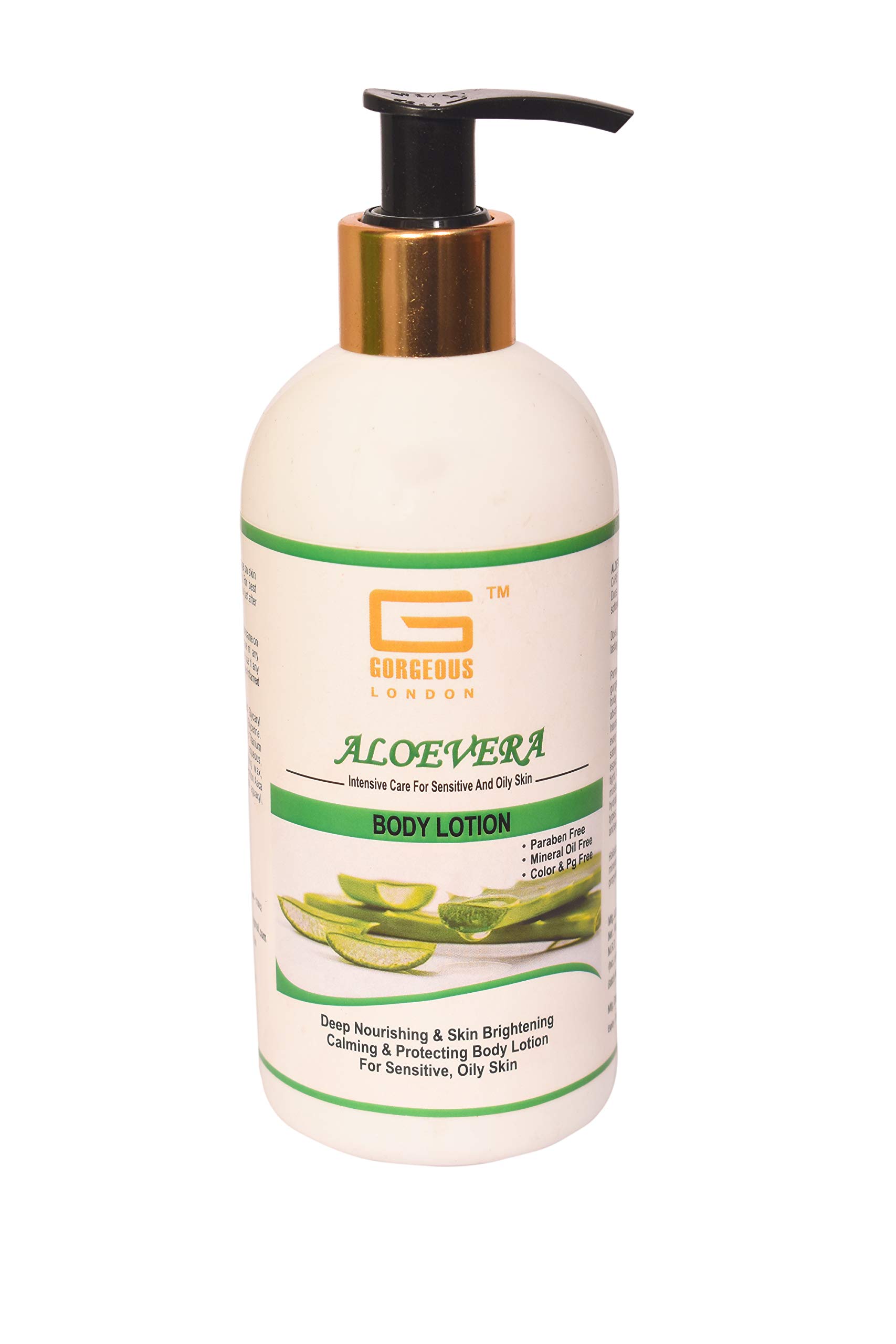 London Aloe Vera Body Lotion for Sensitive & Oily Skin - Intensive Moisturizing Care | Perfect for Daily Hydration & Post-Sun Soothing