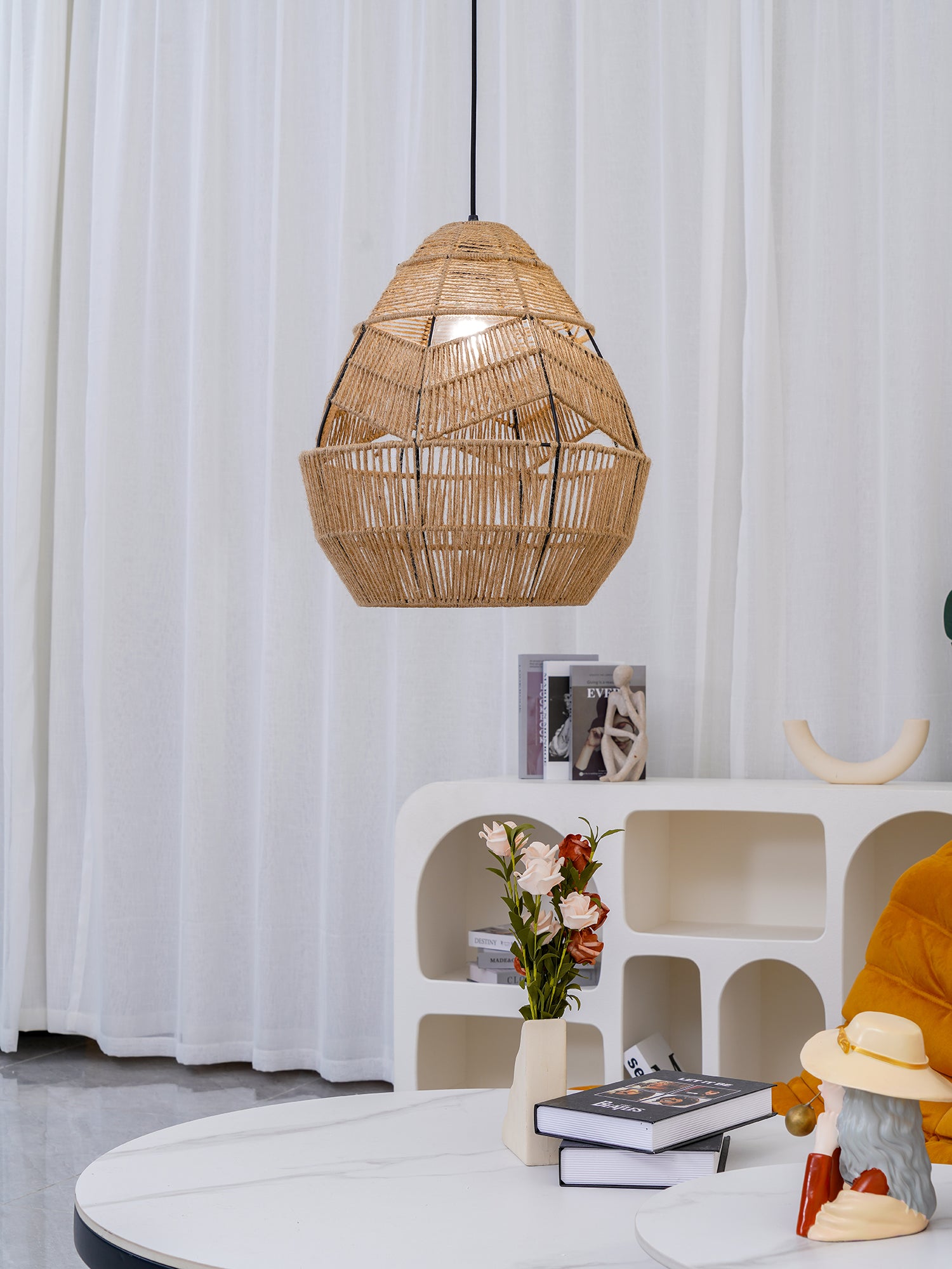Adelaide Pendant Light - Modern Glass Ceiling Lamp for Dining Room, Kitchen, Living Room | Elegant Hanging Light Fixture with Adjustable Cord | Perfect for Home Decor & Interior Design