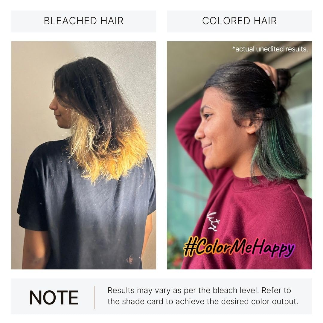 2.Oh! Italian Emerald Green Semi-Permanent Hair Dye Kit with Bleach - Vegan Hair Color with Plex & Argan Oil for Women & Men | DIY Lightening & Highlighting Kit for Bold Fashion Looks & Cosplay Styling