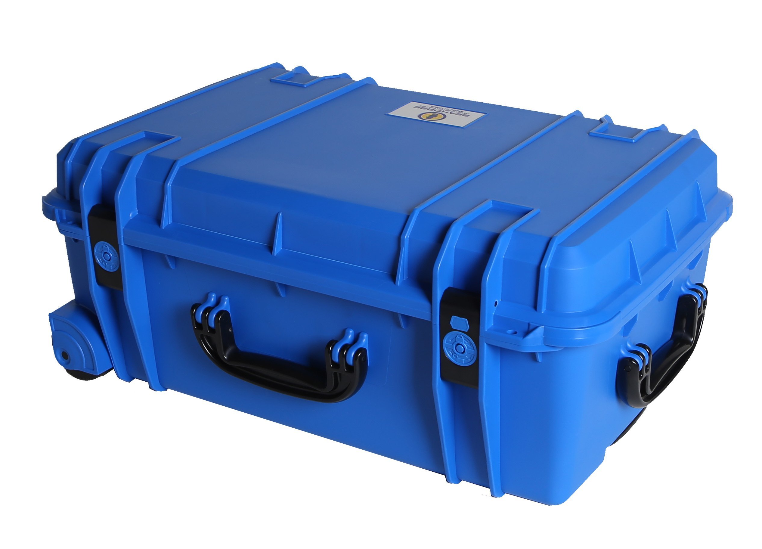 Seahorse SE920DOPL Wheeled Protective Case with Padded Dividers & Lid Organizer - Durable Plastic Locks, Blue - Perfect for Tools, Equipment & Travel Gear Storage