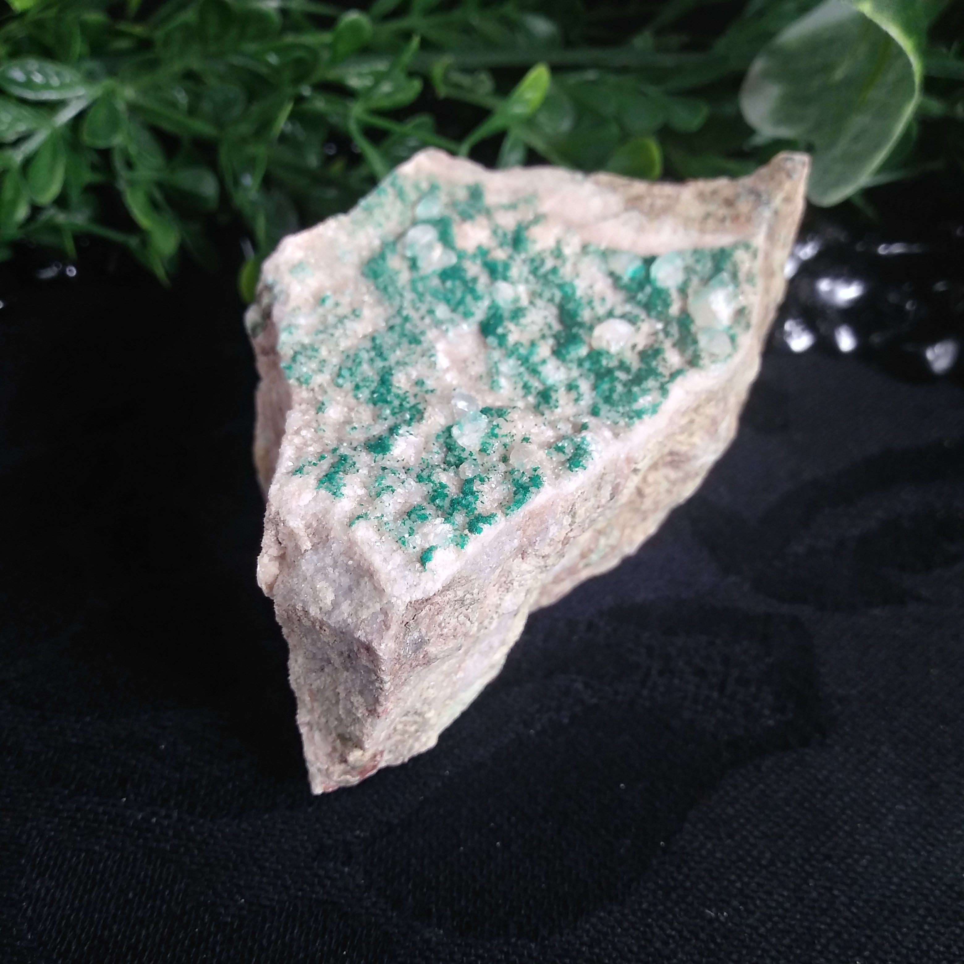 Natural Dioptase & Apophyllite Crystal Cluster - 204g Raw Healing Stones for Meditation, Reiki & Energy Work - Perfect for Home Decor, Spiritual Gifts & Crystal Collectors