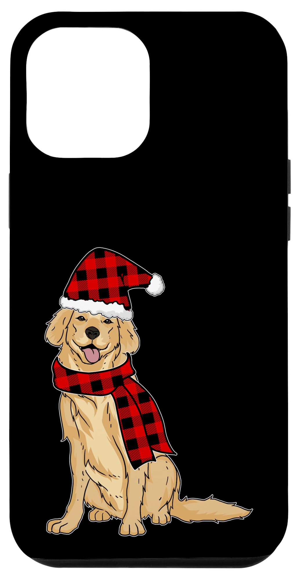 iPhone 12 Pro Max Case - Golden Retriever Buffalo Plaid Design for Dog Lovers | Perfect Christmas Gift & Everyday Protection