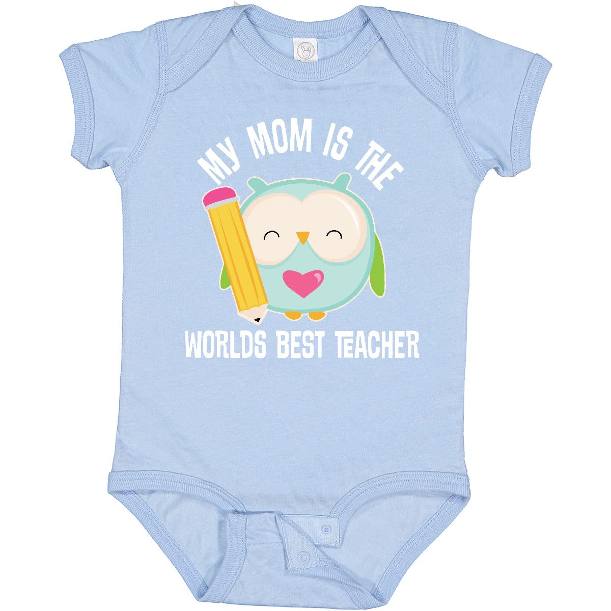 Inktastic Teacher Mom Cute School Baby Bodysuit - Adorable Infant Onesie for School, Teaching & Parenting - Perfect for Classroom Visits, Teacher Appreciation & Family Photos