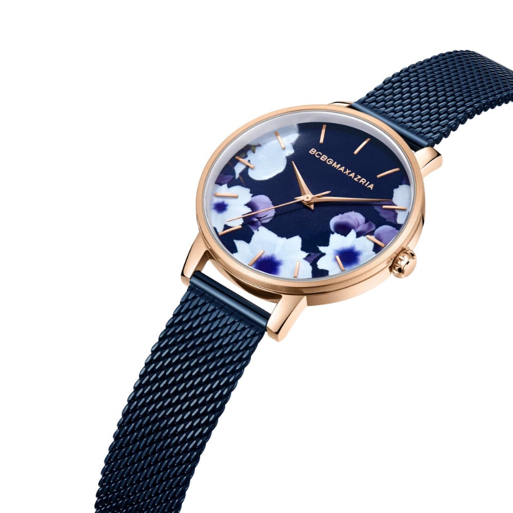 BCBGMAXAZRIA BAWLG2133202 Women's Mesh Strap Watch - Elegant & Stylish for Everyday Wear, Office & Special Occasions