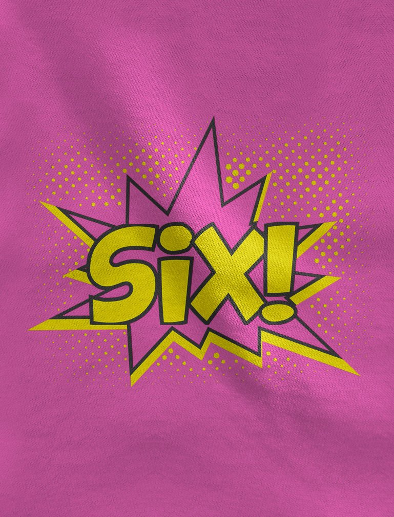 6th Birthday Shirt for Boys & Girls - Superhero Themed 6 Years Old Gift T-Shirt - Perfect for Kids Birthday Parties & Celebrations