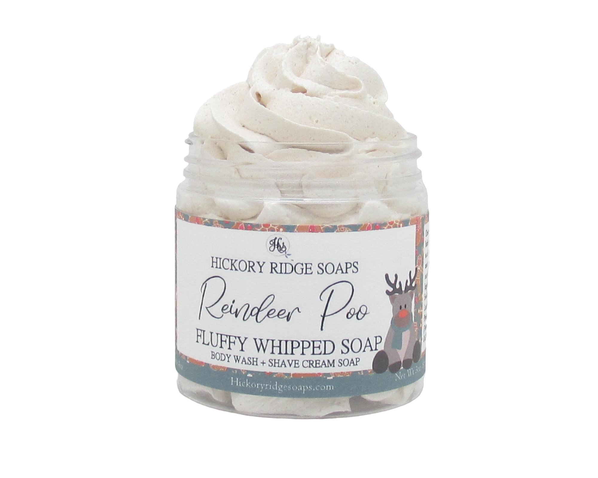 Reindeer Poo Whipped Soap - Festive Christmas Body Wash & Holiday Soap Gift Set | Natural Moisturizing Handmade Soap for Winter Skin Care | Perfect Stocking Stuffer & Secret Santa Gift for Christmas Party