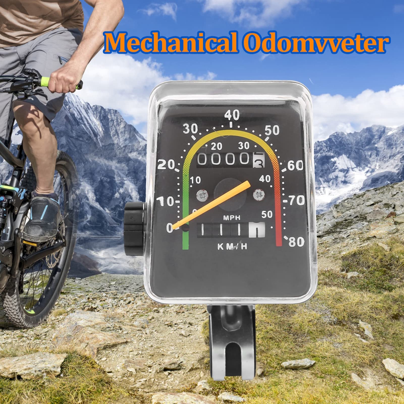 Waterproof Bike Speedometer & Odometer - Cycling Computer for Mountain/Road Bikes - Mechanical Bicycle Odometer with LCD Display - Perfect for Cycling, Commuting & Outdoor Adventures