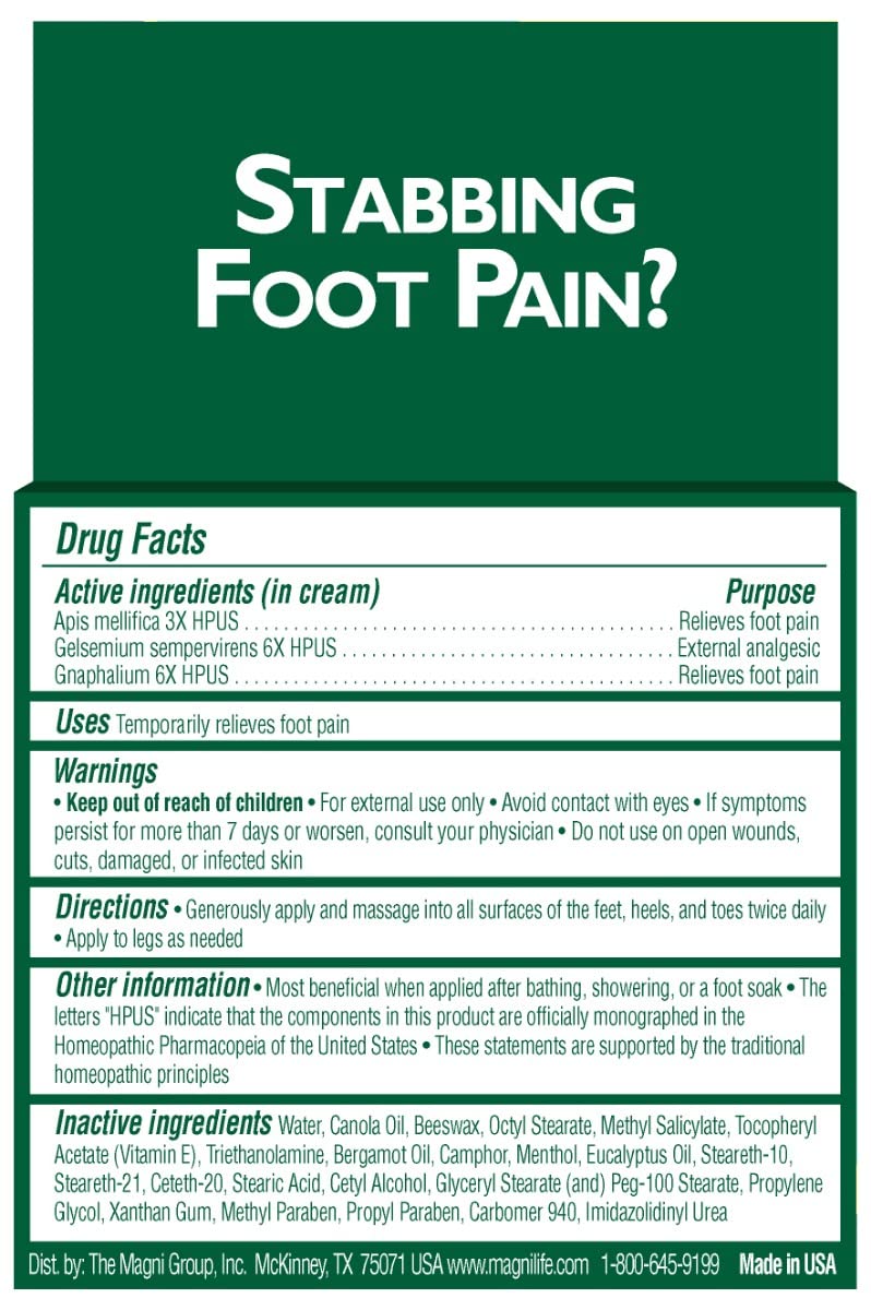 MagniLife DB Foot Cream for Burning & Tingling Relief - Soothes Dry, Cracked, Itchy Skin - 4 oz Jar - Ideal for Diabetic Neuropathy & Sensitive Feet Care at Night