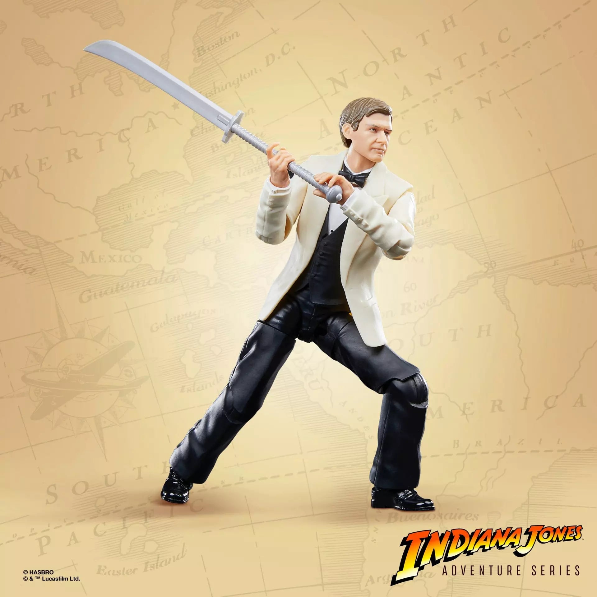Indiana Jones Adventure Series Club Obi Wan Action Figure - Collectible Movie Toy for Fans, Display & Role Play Scenes