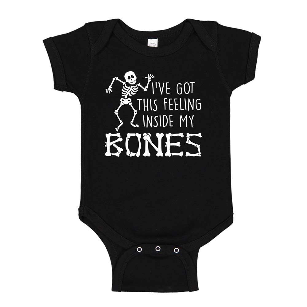 Halloween Baby Bodysuit & Toddler T-Shirt - 'I've Got This Feeling Inside My Bones' Cute Costume for Boys & Girls | Perfect for Trick-or-Treating, Halloween Parties & Photo Shoots