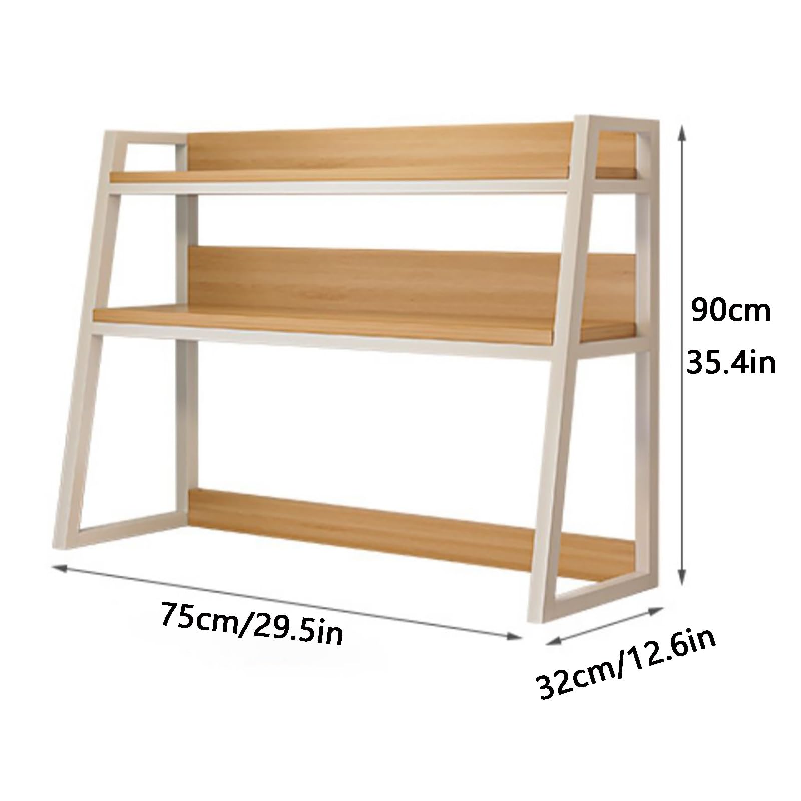 Space-Saving Student Desk Organizer - Sturdy Steel Dormitory Computer Desktop Rack with Hutch | Perfect for Dorm Rooms, Study Spaces & Home Offices | Compact Storage Solution for Books, Laptops & School Supplies