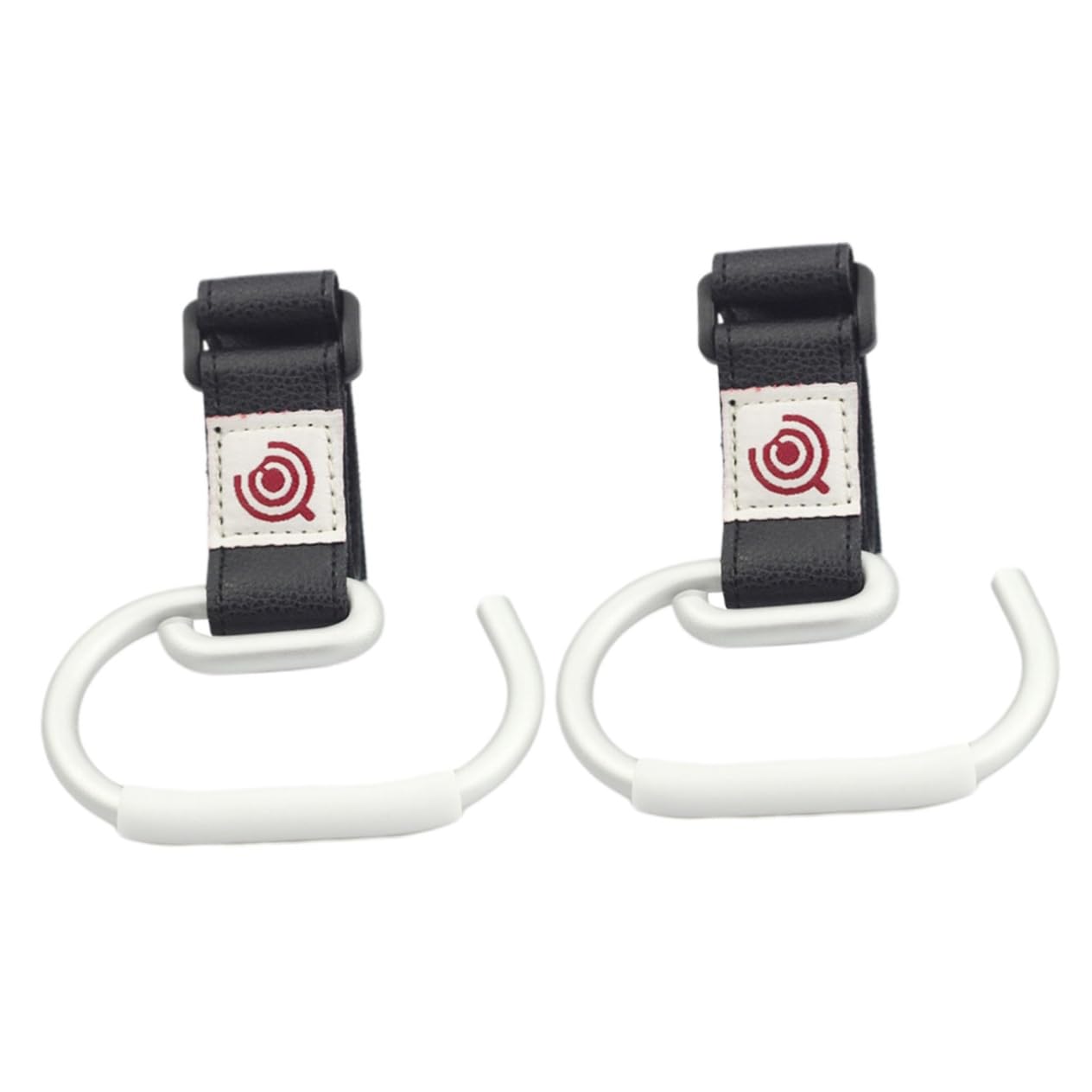Wakauto 2 Pack Silver Stroller Hanger Hooks - Durable Baby Stroller Accessories for Diaper Bags, Purses & Organizers - Easy Access & Hands-Free Convenience for Parents on the Go - Perfect for Shopping, Walks & Travel