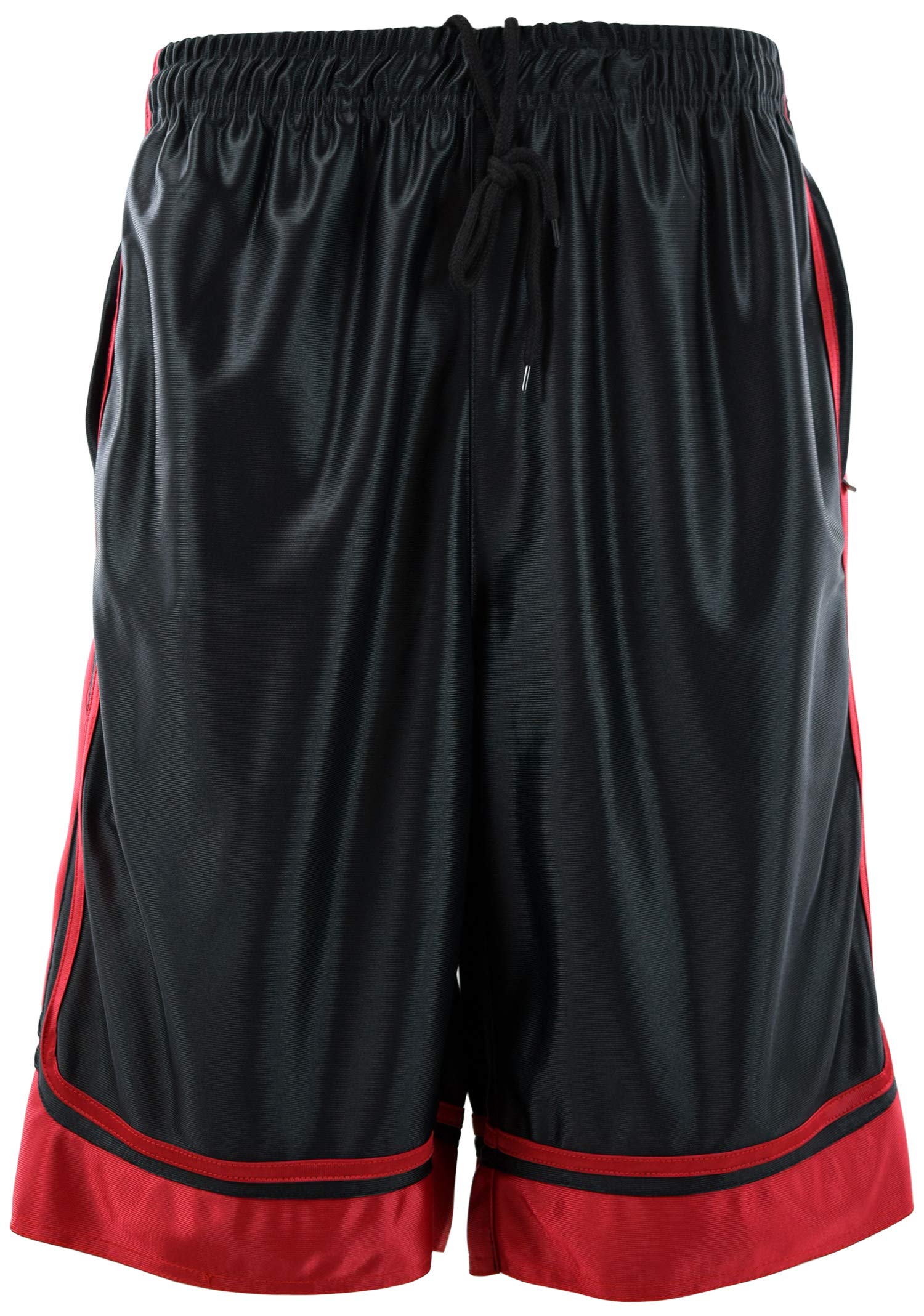 Men's Athletic Basketball Shorts with Zippered Pockets - Breathable Gym Workout Shorts for Training, Running & Casual Wear