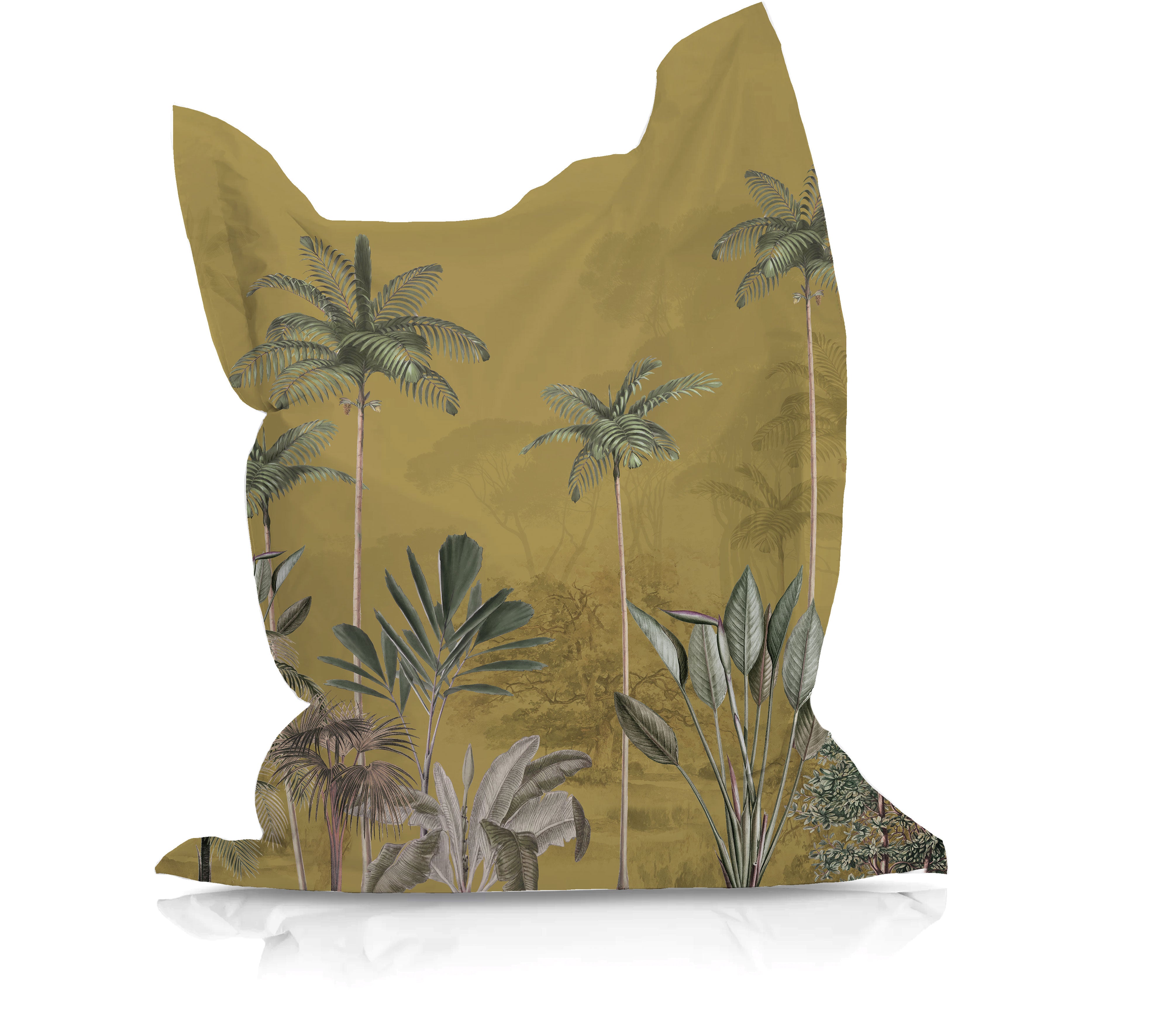 Comfortable Tropical Wilderness Bean Bag Chair - Perfect for Relaxing, Lounging & Gaming in Living Room, Bedroom or Dorm