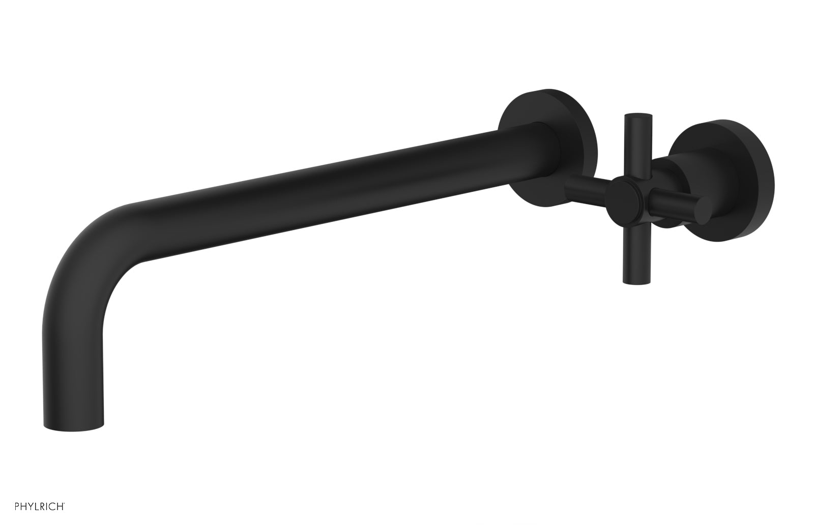 D131-17 Single Handle Wall Mounted Lavatory Faucet Set - Classic Cross Handle Design for Bathroom Sink - Perfect for Modern Homes, Hotels & Restrooms