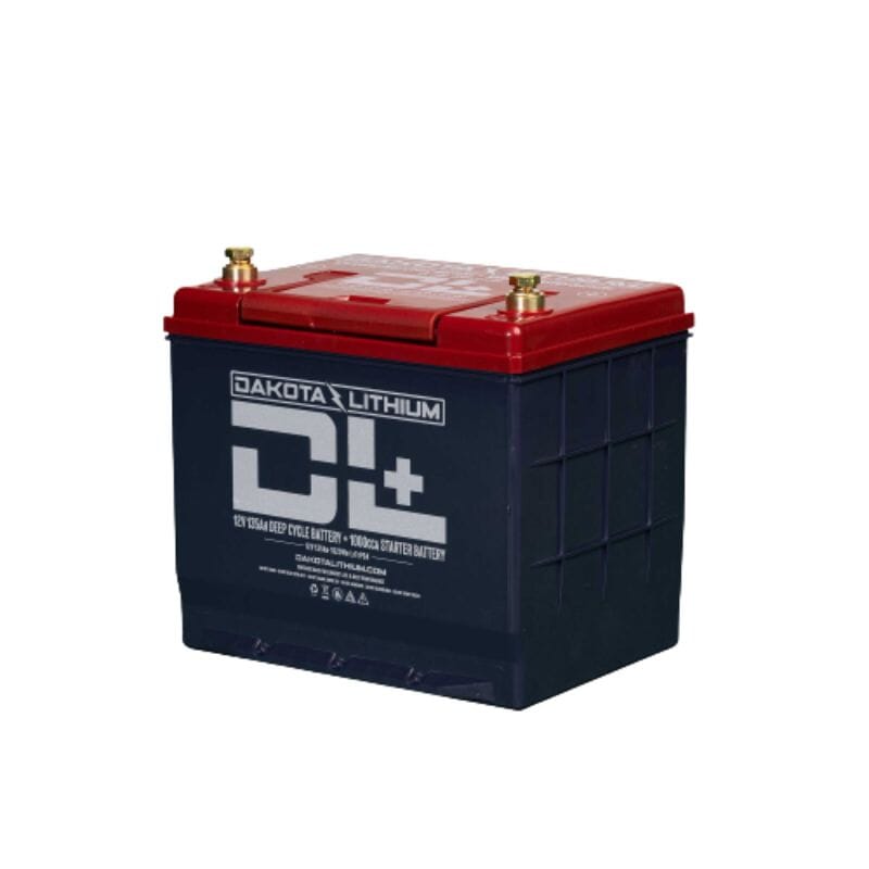 Dakota Lithium DL+ 12V 135Ah Deep Cycle Battery - 1000CCA Dual Purpose Starter Battery for Marine, RV & Solar Power Systems | High Performance Lithium Iron Phosphate (LiFePO4) Battery for Boats, Campers & Off-Grid Applications