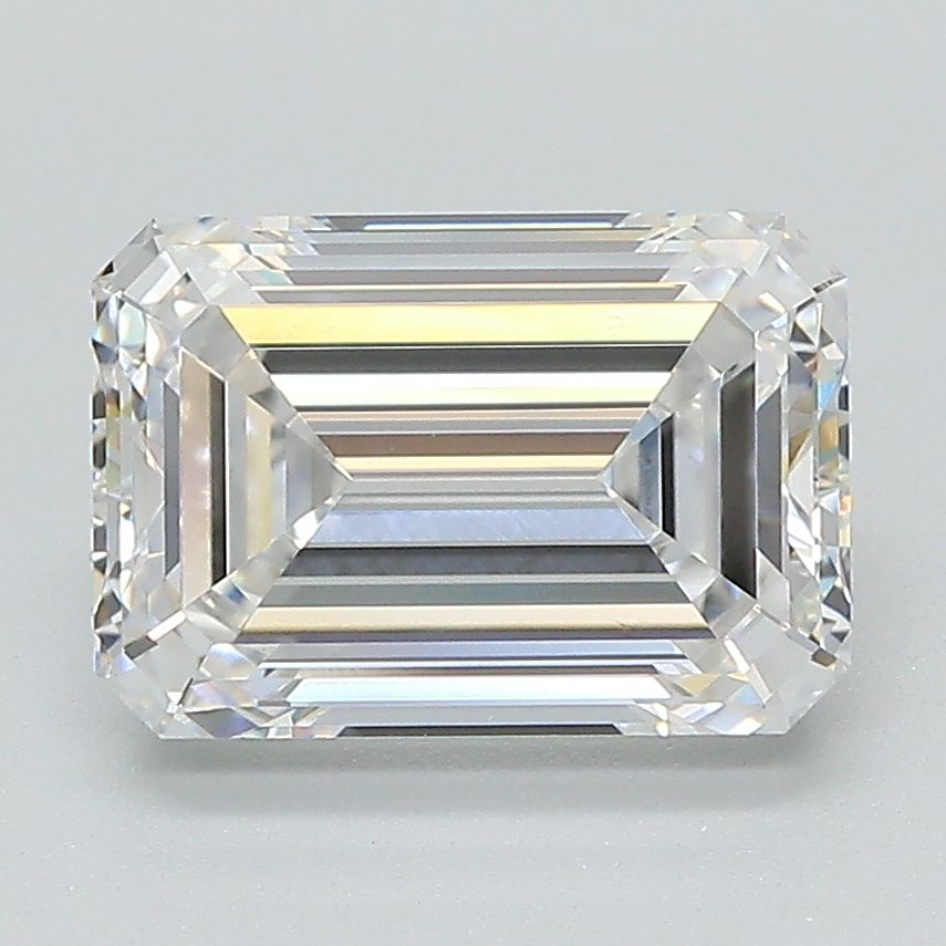 2.92 Carat E VVS2 Emerald Cut Lab-Grown Diamond for Engagement Rings & Fine Jewelry