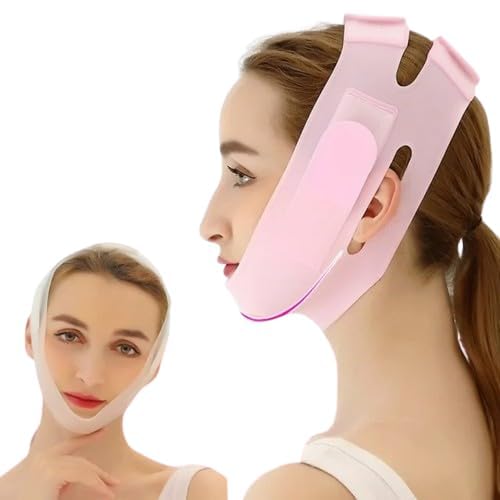SWAMINE V-Line Face Lifting Mask - Double Chin Reducer & Skin Tightening for Women & Men - Cheek, Chin & Neck Slimming Belt (1 Count) - Perfect for Home Spa & Anti-Aging Skincare Routine