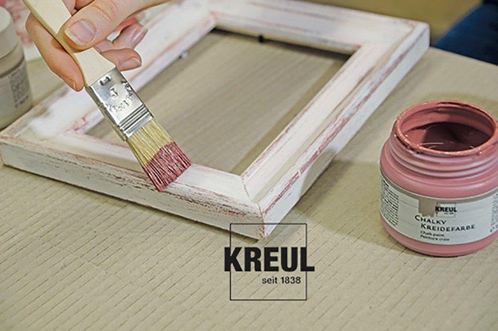 75323 Premium Chalky Chalk Paint - 150ml Snow White for DIY Furniture, Home Decor & Craft Projects - Matte Finish, Non-Toxic & Easy to Apply