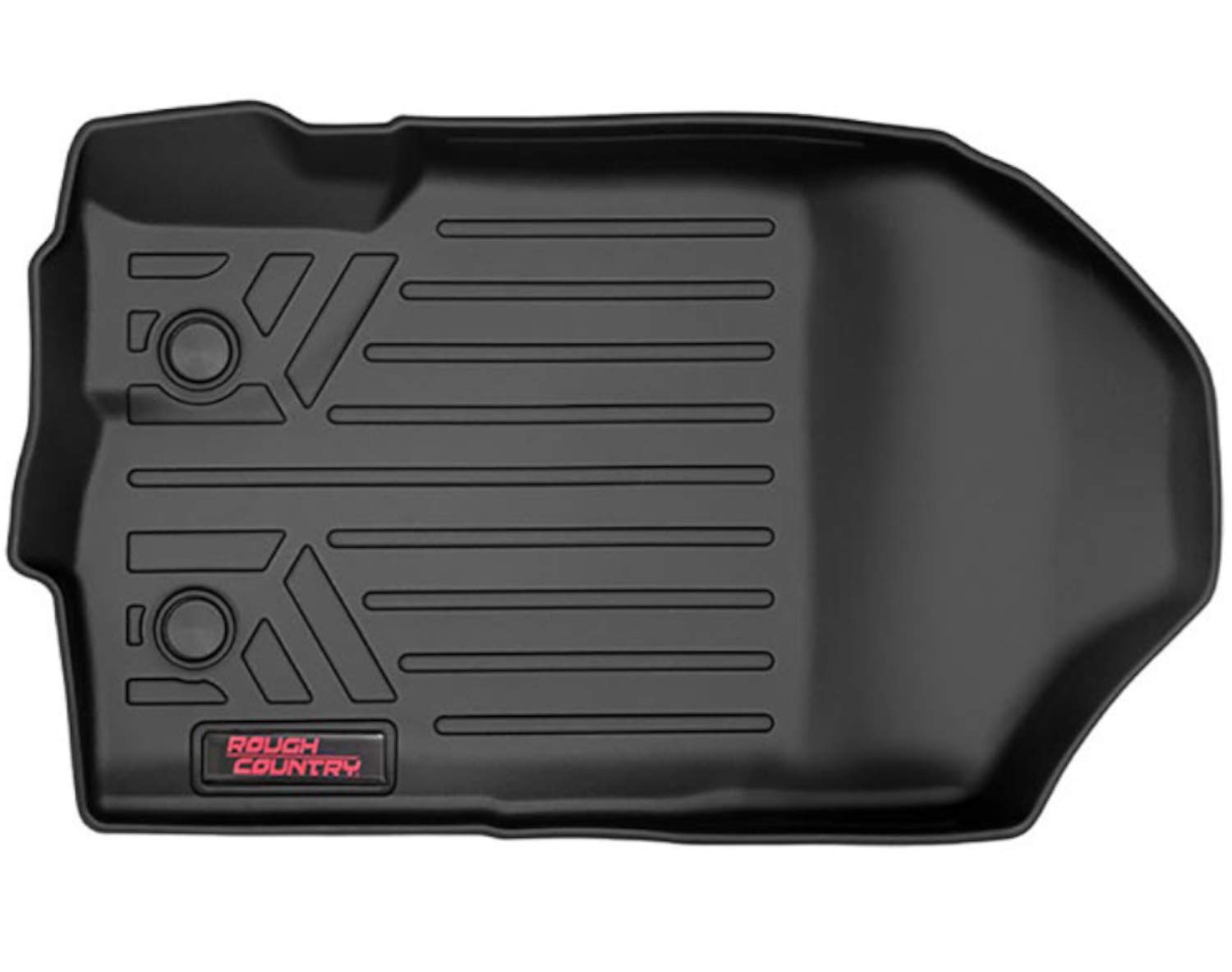 Rough Country All Weather Floor Mats for Dodge Ram 1500 Quad Cab (2012-2018) - Heavy Duty Non-Slip Waterproof Car Mats, Front & Rear Set - Perfect for Off-Roading, Winter & Muddy Conditions