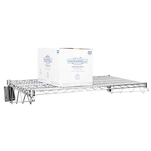 Chrome Epoxy Wall Shelf 14x36