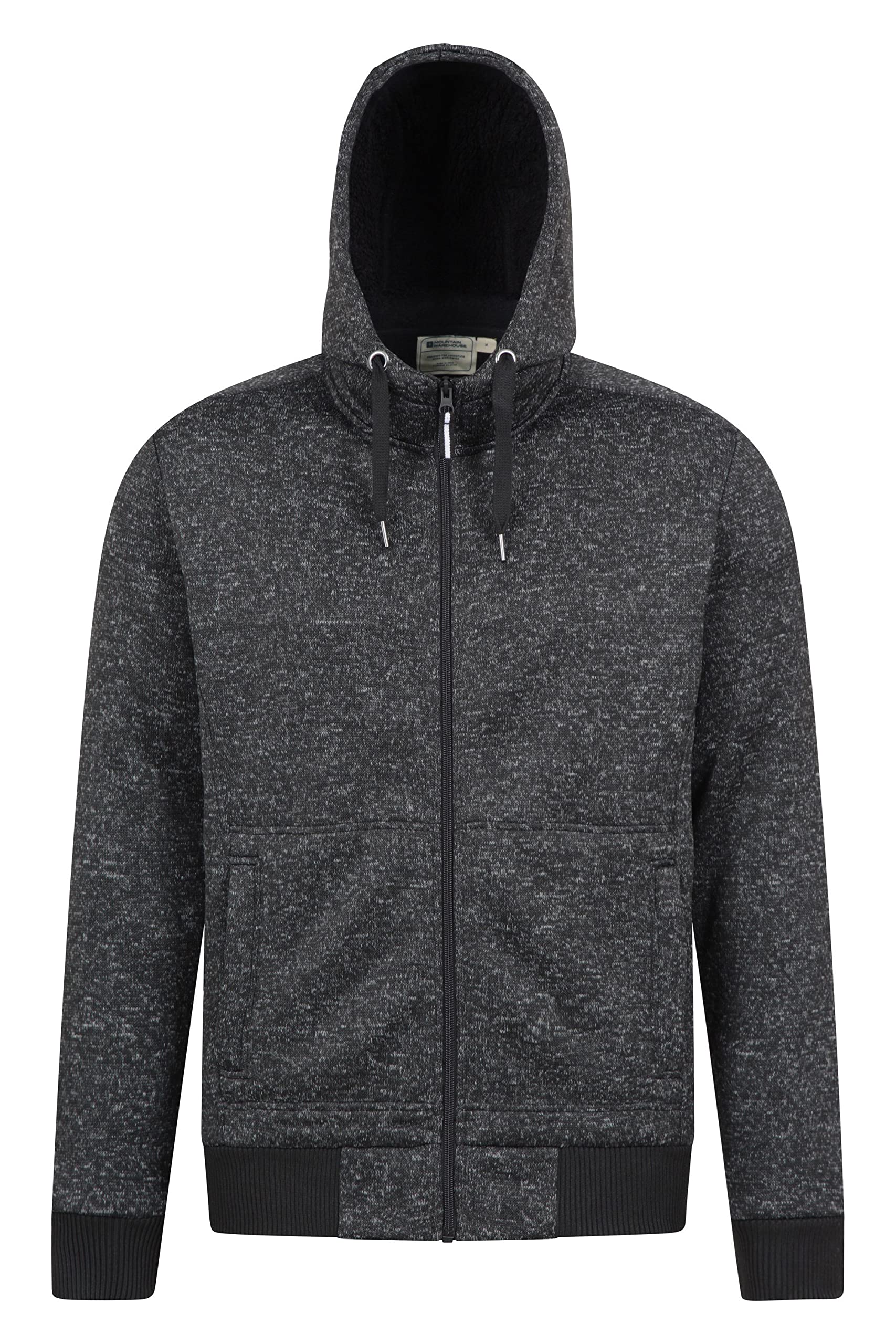 Mountain Warehouse Nevis Men's Fleece Lined Hoodie - Warm Winter Jacket for Outdoor Activities, Hiking & Casual Wear