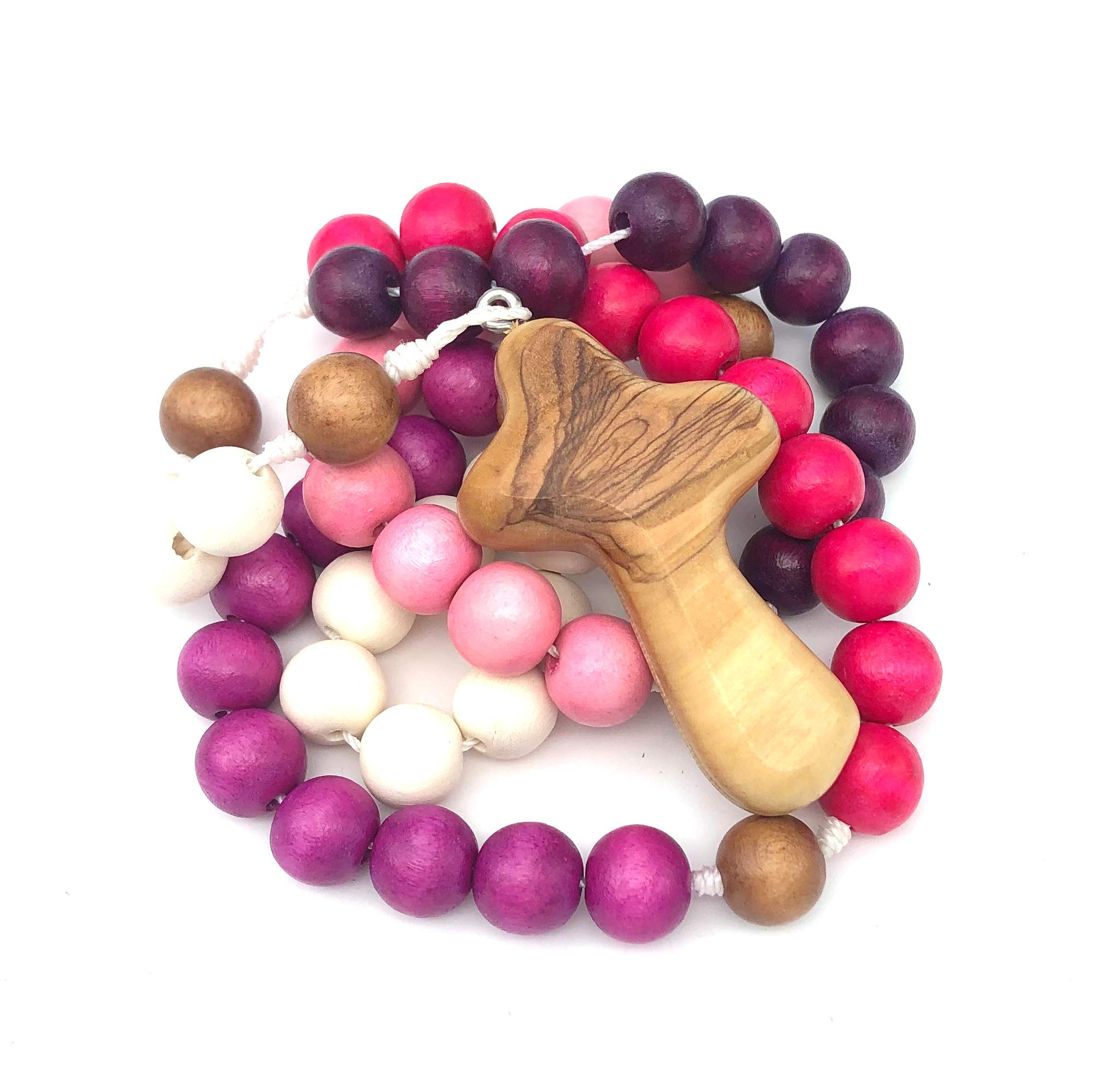 Handcrafted Wooden Rosary (Juliette) - Catholic Prayer Beads for Devotion, Meditation & Spiritual Gifts